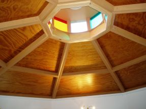 cupola with colored glass